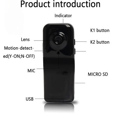Обнаружение движения портативной поддержки USB камеры 960P мини DV HD видео-